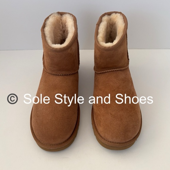 UGG Classic Mini Boots Chestnut Men’s 8 (Fits Women’s 9) - Picture 4 of 10